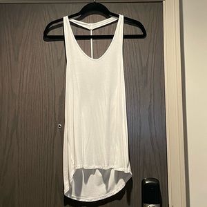 Garage open back white tank